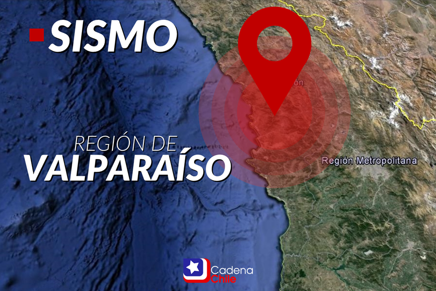 Sismo 5.1 Richter se percibió en las regiones de Coquimbo, Valparaíso y Metropolitana