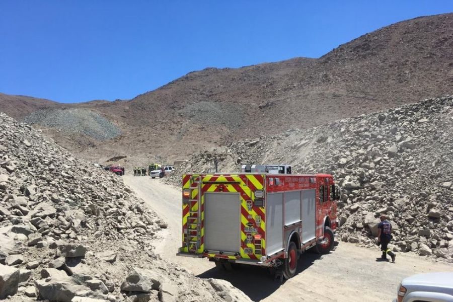 Accidente minero deja un muerto y tres heridos en Copiapó